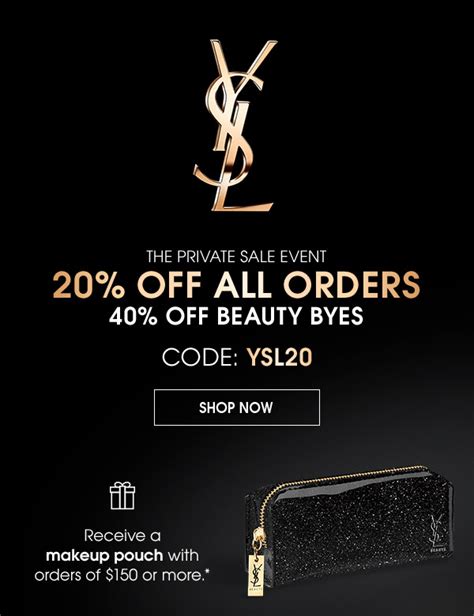 ysl beauty 20 off|YSL beauty coupon.